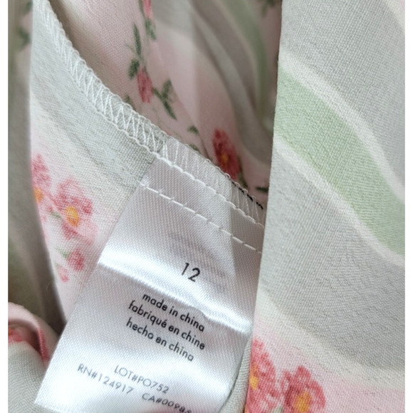 WeWoreWhat Puff Sleeve Floral Midi Dress 🌿 Size 12 NWT Cottagecore Vibes - Picture 5 of 7